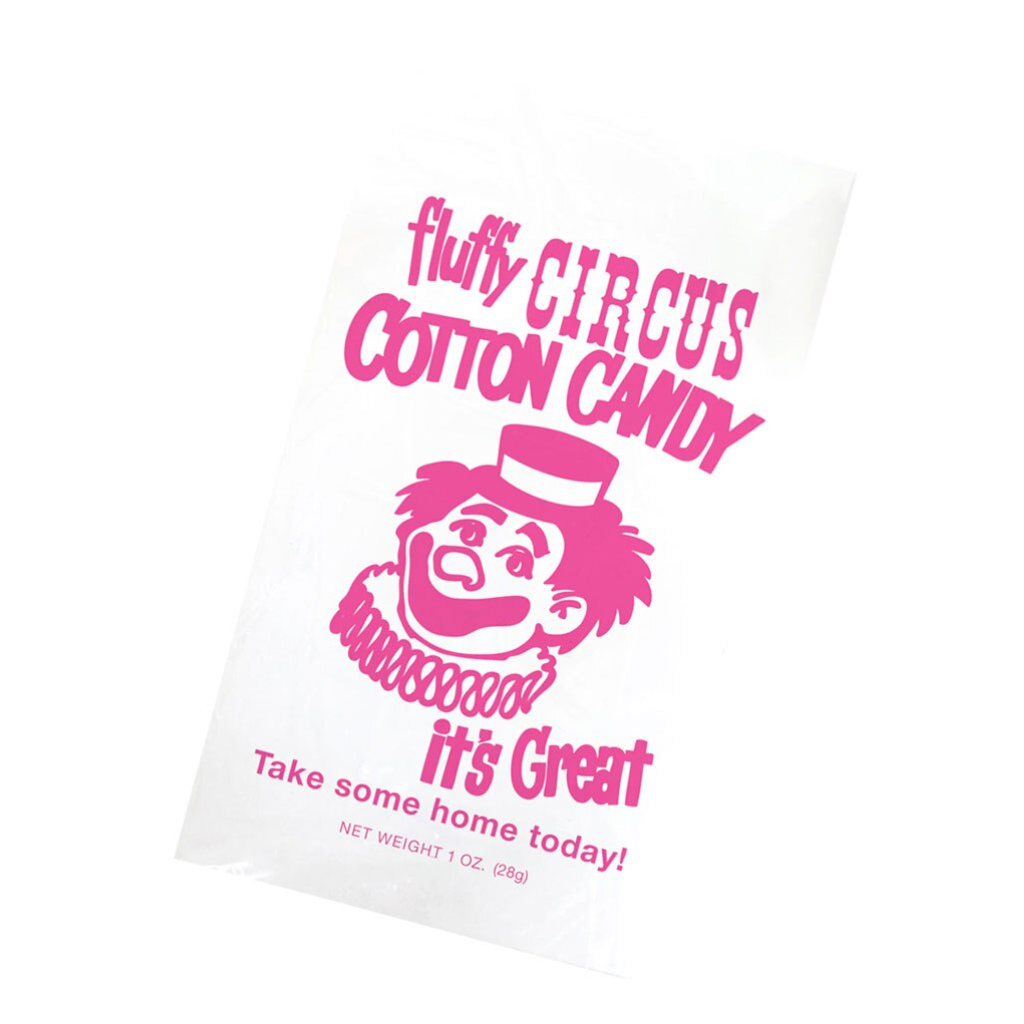 100 pokar fyrir candyfloss (tómir pokar)