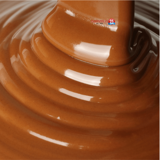 Heit karamellu íssósa 1 kg.