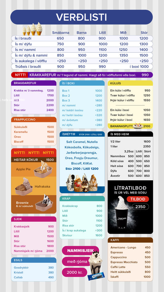 Það er eitthvað fyrir alla hjá okkur