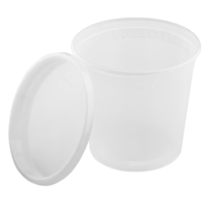 1 plastglas og plastlok fyrir Candyfloss
